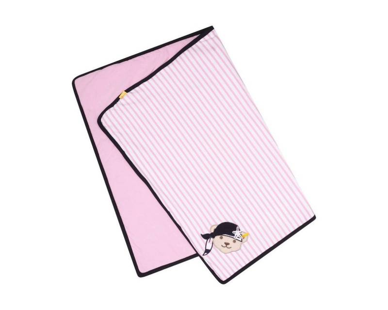 Babydecke Jerseydecke Decke Matrose Rosa Lilac 90 x 60 cm, Steiff Collection von Steiff Collection