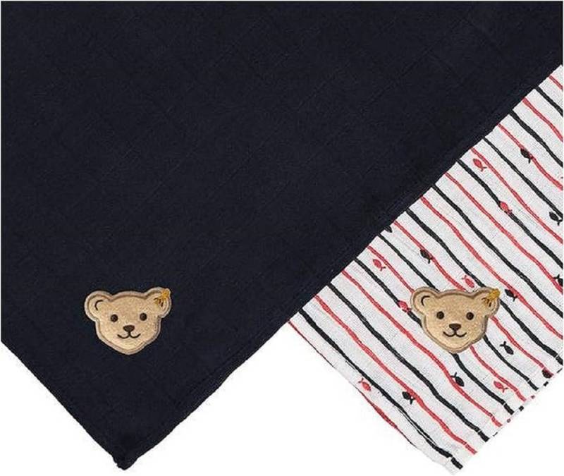 Steiff Collection Spucktuch Geschenkset Mulltücher für 2er Set Fische neu von Steiff Collection