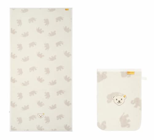 Steiff Baby Geschenkset Handtuch & Waschlappen Elefant Unisex von Steiff