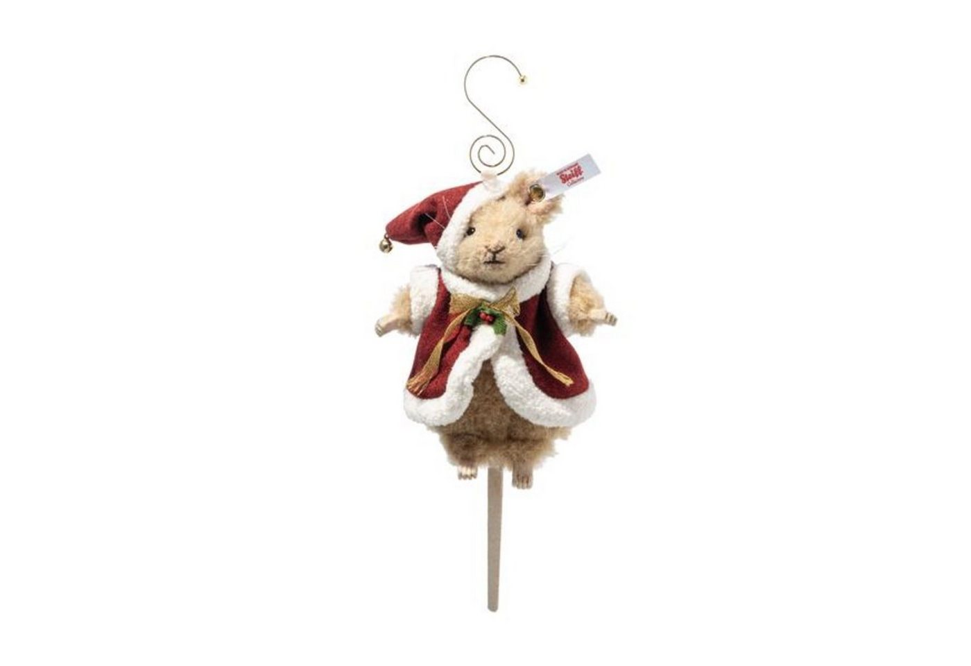 Steiff Dekofigur Santa Maus Ornament 12 cm 007262 von Steiff