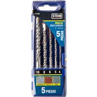 Hartmetall-Widia-Bohrer-Set 4–10 mm, 5-teilig - Stein von Stein