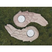 Teelichthalter, Engelsflügel Aus Sandstein, Haus - Und Wohnungsdekoration, Weihnachtsgeschenk, Gemütliche Deko, Kerzenhalter, Inneneinrichtung Teelichthalter, Engelsflügel Aus Sandstein, Haus - Und Wohnungsdekoration, Weihnachtsgeschenk, Gemütliche Deko, Kerzenhalter, Inneneinrichtung von SteinArtManufaktur