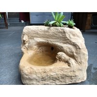 Vogeltränke Höhle Der Löwen, Hochwertige Gartendekoration, Haus - Und Wohnungseinrichtung, Weihnachtsgeschenk, Fantasy von SteinArtManufaktur
