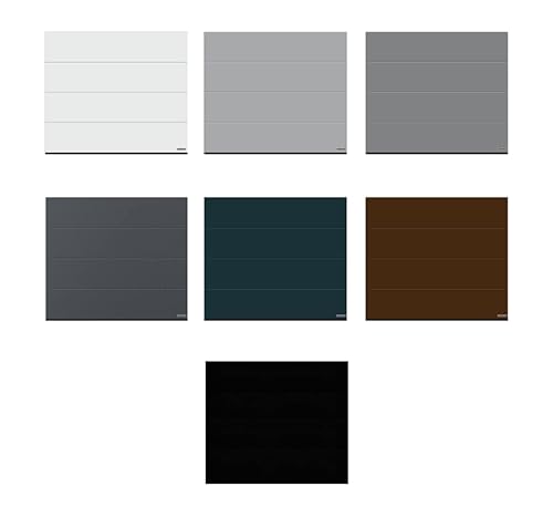 Sektionaltor Aktion RenoMatic 2025 inkl. Antrieb + Handsender - L-Sicke - Planar - LPU 42 (gedämmt) - alle Größen (2500 x 2000 mm, Anthrazitgrau Matt Deluxe (CH 7016)) von Steinau KG