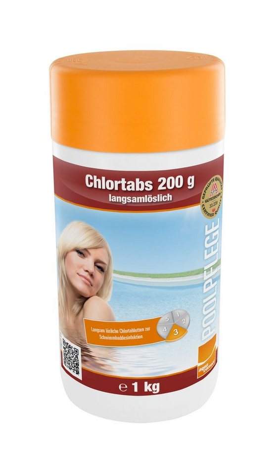 Steinbach Pool Chlortabletten Chlortabs 200g, langsam löslich, (Packung) von Steinbach Pool