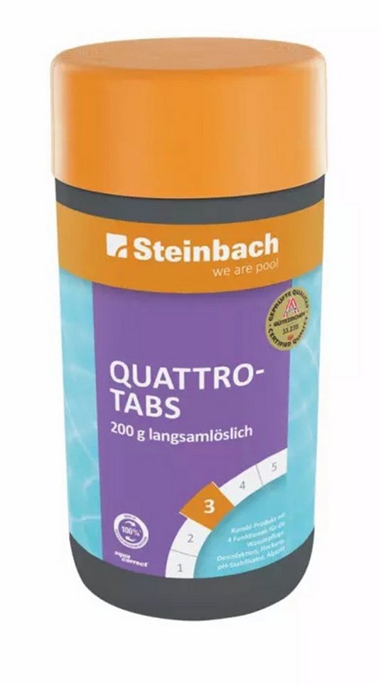 Steinbach Pool Chlortabletten Quattrotabs 200g, Multifunktionstablette, (Packung) von Steinbach Pool