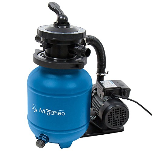 Miganeo Sandfilteranlage Speed Clean Dynamic 6500 - Blau | Pumpenleistung 4.500 l/h | Filterleistung 3.900 l/h | bis 20.000 Liter | 200 Watt von Steinbach