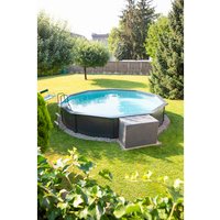 STEINBACH Stahlwand-Pool »Nuovo de Luxe II «, ØxH: 460 x 120 cm, Rund, Grau von Steinbach