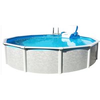 Stahlwand Swimming Pool Set Grande rund ø 640 x 135 cm ohne Zubehörset - Steinbach von Steinbach