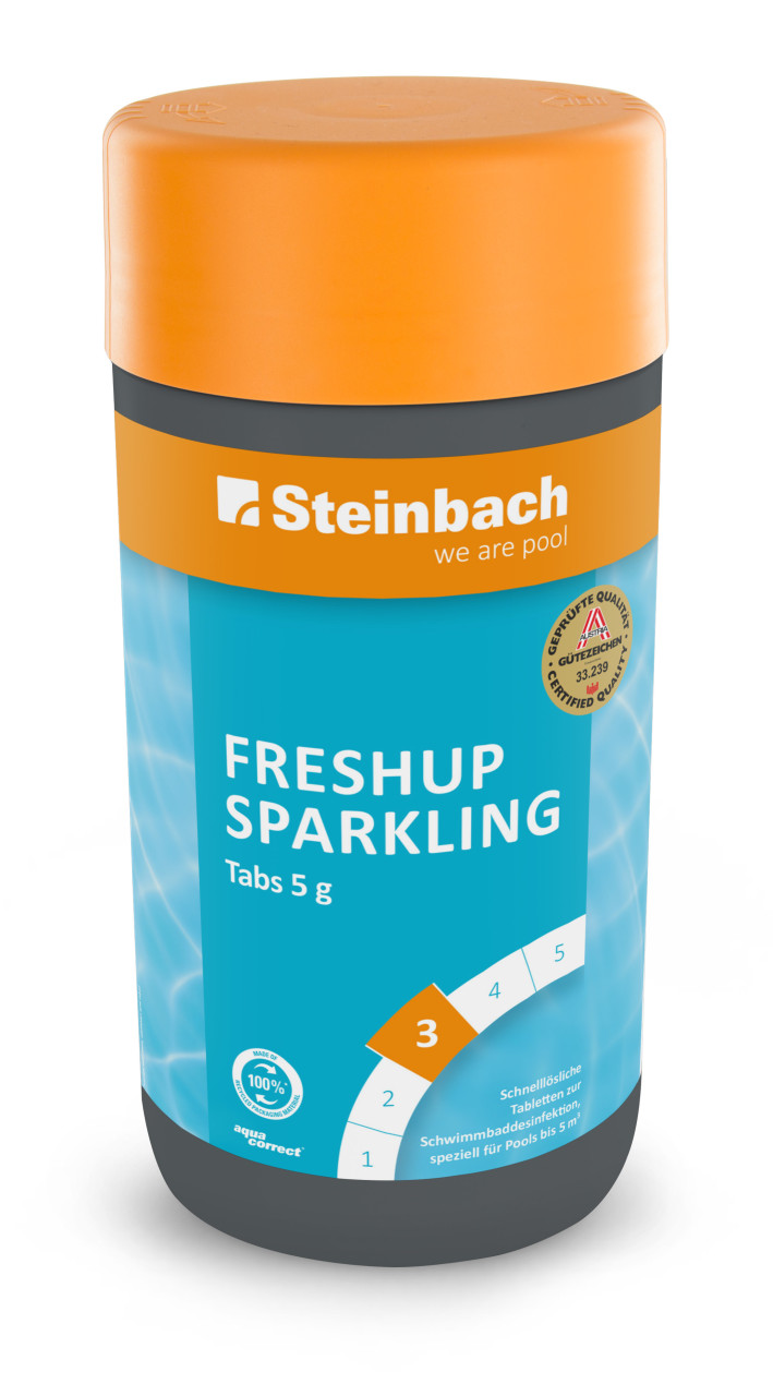 Steinbach Chlortabs FreshUp Sparkling 5 g Tabs in 1  kg von Steinbach