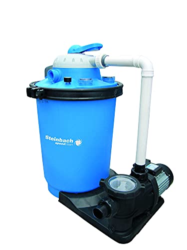 Steinbach Doppelstufenfilter Premium 100 – 040085 – Sand- und Filter Balls Filteranlage – mit selbstsaugender Pumpe für Pools mit bis zu 40.000 l – inkl. Vorfilter, Manometer und Timer Steinbach Doppelstufenfilter Premium 100 – 040085 – Sand- und Filter Balls Filteranlage – mit selbstsaugender Pumpe für Pools mit bis zu 40.000 l – inkl. Vorfilter, Manometer und Timer von STEINBACH