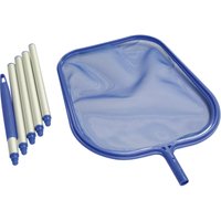 Steinbach Poolkescher flach 24 x 32 cm blau mit teilbarer Aluminiumstange bis 150 cm von Steinbach