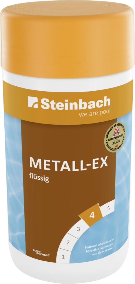 Steinbach Poolpflege Metall-Ex flüssig 1 L, Beckenreiniger von Steinbach