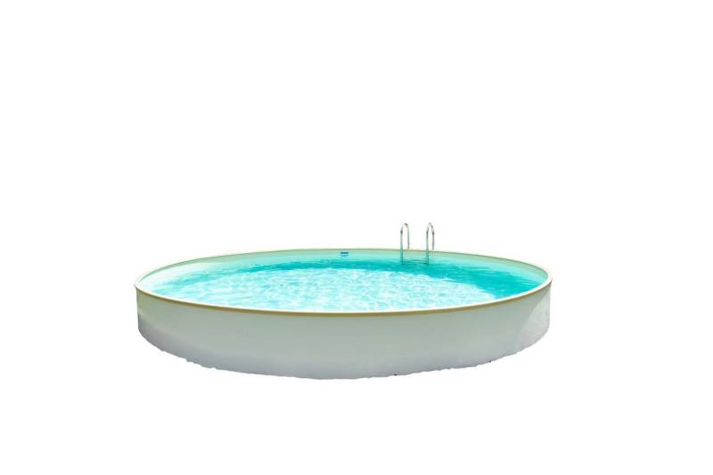 Steinbach Rundpool "Styria rund" mit Stahlwand von Steinbach