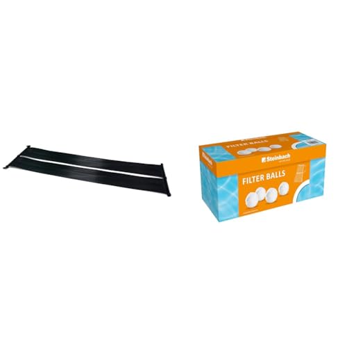 Steinbach Solarkollektor Compact – 049120 & Filter Balls – 040050 – Reinigende Filterbälle für Pools – Kompatibel mit Allen handelsüblichen Sandfilteranlagen – 700 g Verpackung von Steinbach