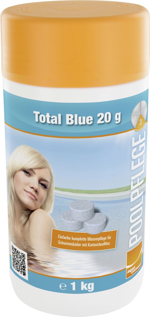 Steinbach Poolpflege Total Blue Chlorprodukt 1 kg Tabletten,löslich von Steinbach