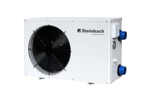 Steinbach Wärmepumpe Waterpower 8500, R32, Heizleistung 8,5 kW, Kühlleistung 6,0 kW, Anschluss 230 V / 1,45 kW, Schallleistung dB(a) 50, Wasseranschluss DA50 BZW. Ø 38 mm Schlauch, 049207 von STEINBACH