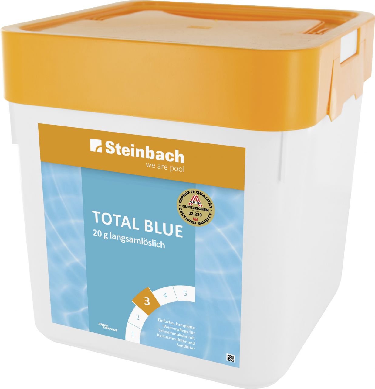 Steinbach Poolpflege Total Blue Chlorprodukt 5 kg Tabletten langsamlöslich von Steinbach