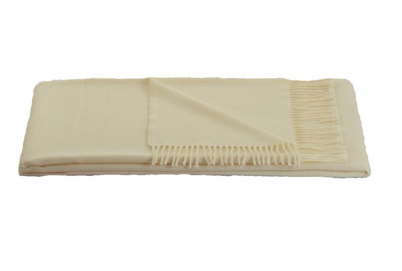Wolldecke edle Wohndecke Wolldecke Biarritz 100% Cashmere Plaid mit Fransen, Steinbeck GmbH, 100% Cashmere mit Fransen von Steinbeck GmbH