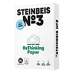 Steinbeis No.3 DIN A3 Druckerpapier  Recycelt 100% 80 g/m² Glatt Weiß 500 Blatt von Steinbeis