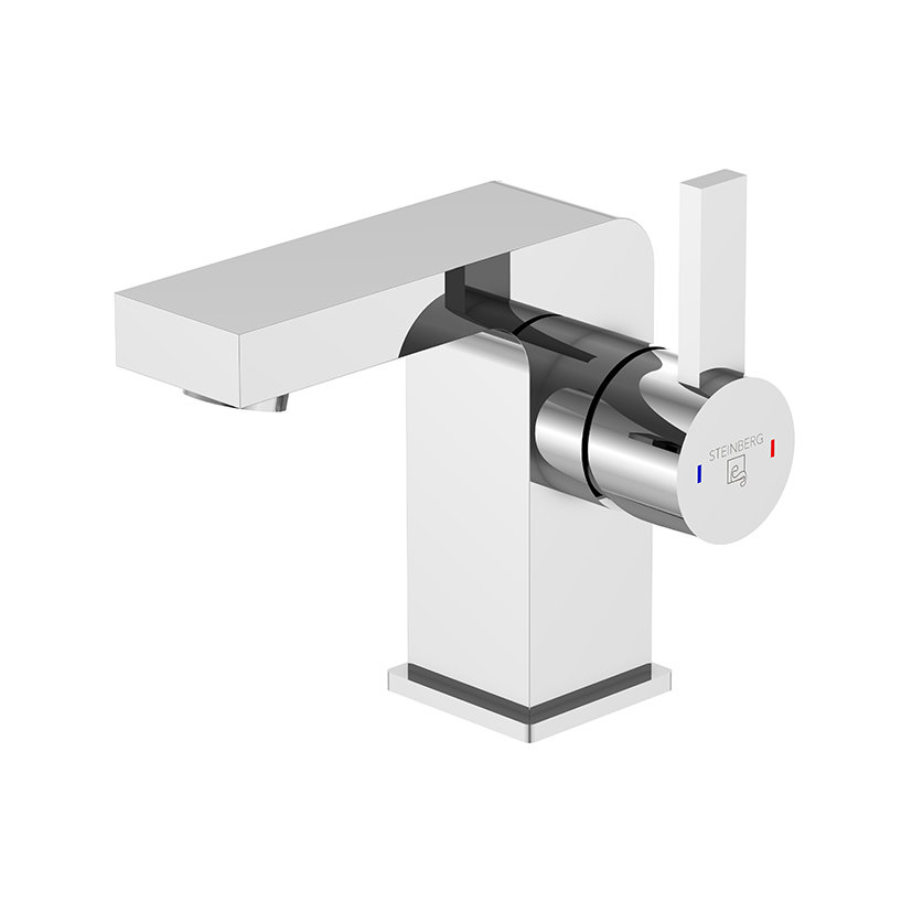 Steinberg Serie 120 Waschtischarmatur, mit Ablaufgarnitur, Ausladung 100mm, 1201000 von Steinberg GmbH