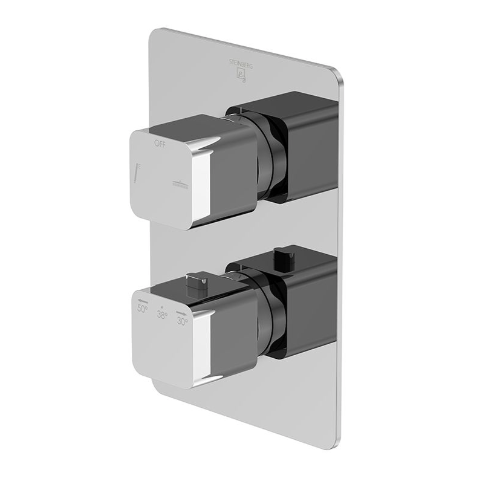 Steinberg Serie 230 Dusch-/Wannenarmatur, Fertigmontageset, Unterputz, zwei Verbraucher, 23041333 von Steinberg GmbH