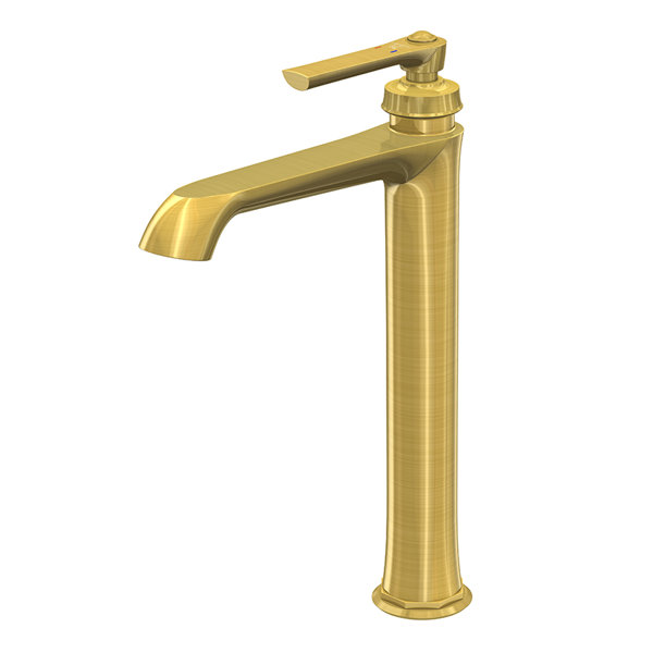 Steinberg Serie 350 Waschtischarmatur, hoch, ohne Ablaufgarnitur, Ausladung 170mm, 3501700, Farbe: Brushed Gold von Steinberg GmbH