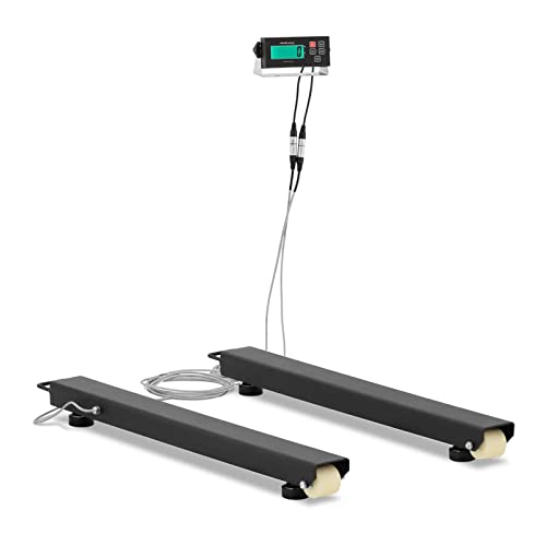 Steinberg Systems Digitalwaage 2 x Wiegebalken 5000 kg / 1 kg 100 x 10 cm Halten, Tierwägemodus, automatische Abschaltung LCD mit Hintergrundbeleuchtung Digitalwaage Industriewaage von Steinberg Systems