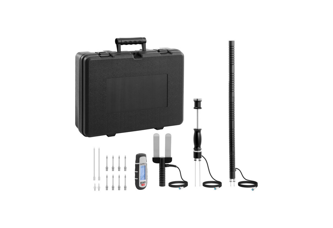 Steinberg Systems Feuchtigkeitsmesser Feuchtigkeitsmessgerät 1 - 75 % LCD Feuchtemesser 15 Elektroden Koffer von Steinberg Systems