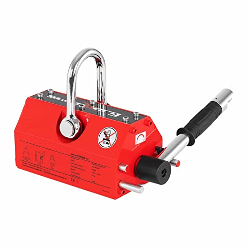 Steinberg Systems Magnetheber 500 kg Hebeleistung / 1500 kg Zugkraft -40° bis 80° C Abschaltefunktion via manuellen Hebel Aufhängeöse Lasthebemagnet Hebemagnet starker Magnet von Steinberg Systems