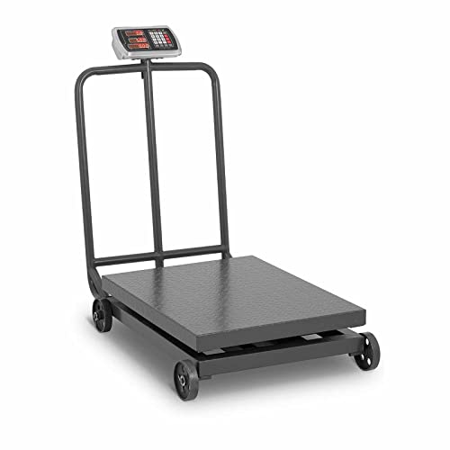 Steinberg Systems Plattformwaage 1.000 kg rollbar Genajuigkeit 200 g LED-Display Industriewaage von Steinberg Systems