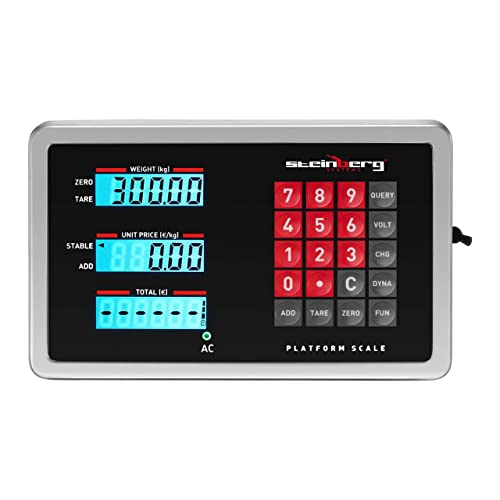 Steinberg Systems Plattformwaage kabellos 1-300 kg Wiegefläche 50 x 60 cm Industriewaage Systemwaage von Steinberg Systems