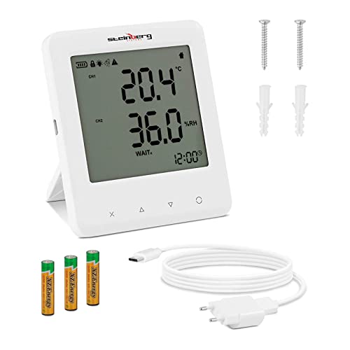 Steinberg Systems SBS-CO-100 CO2 Messgerät inkl. Temperatur und Luftfeuchtigkeit CO 2 Messgerät CO2 Messer von Steinberg Systems