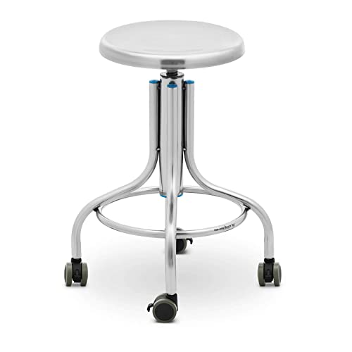 Steinberg Systems SBS-LF-146 Laborhocker auf Rollen Edelstahl 100 kg Drehhocker Drehhocker höhenverstellbar Praxishocker Edelstahl Hocker Steinberg Systems SBS-LF-146 Laborhocker auf Rollen Edelstahl 100 kg Drehhocker Drehhocker höhenverstellbar Praxishocker Edelstahl Hocker von Steinberg Systems