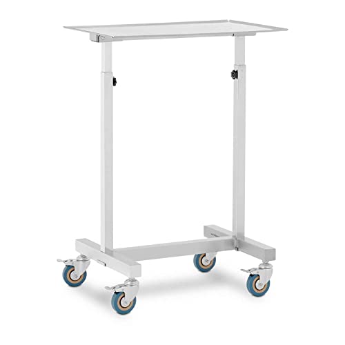 Steinberg Systems SBS-LF-151 Instrumententisch mobil 600 x 400 mm höhenverstellbar 2 3 Instrumentenwagen Instrumententisch höhenverstellbar Instrumententisch Edelstahl von Steinberg Systems
