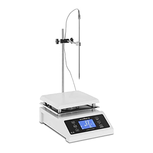 Steinberg Systems SBS-MR-2000/H Magnetrührer mit Heizplatte 2.000 U/min Timer 350 °C 5 Liter Maße Platte 19 x 19 cm von Steinberg Systems