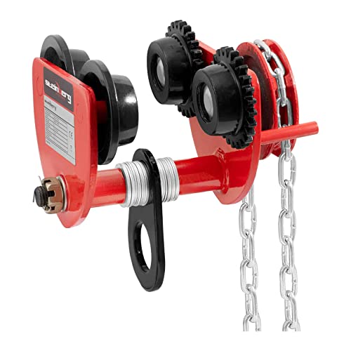 Steinberg Systems SBS-RT-1000C Rollfahrwerk 1.000 kg Flanschbereich 70-110 mm Krankatze Laufkatze Handfahrwerk von Steinberg Systems