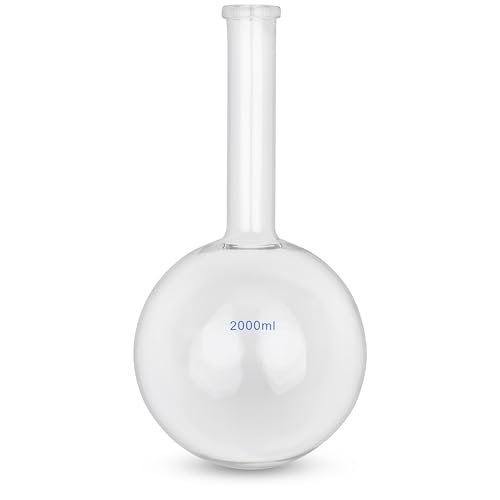 Steinberg Systems Stehkolben 2000 ml langer Hals Borosilikatglas 3.3 bis 160 °C Standkolben Glaskolben von Steinberg Systems