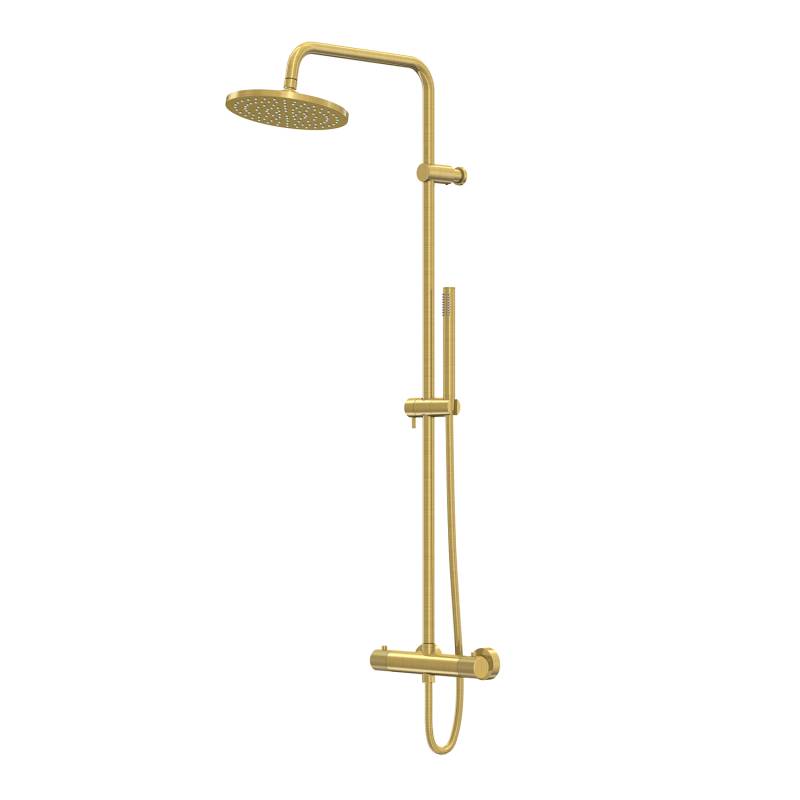 Steinberg Serie 171 Duschsystem, Komplettset inklusive Thermostat, Kopf- und Handbrause, 1712721BG von Steinberg