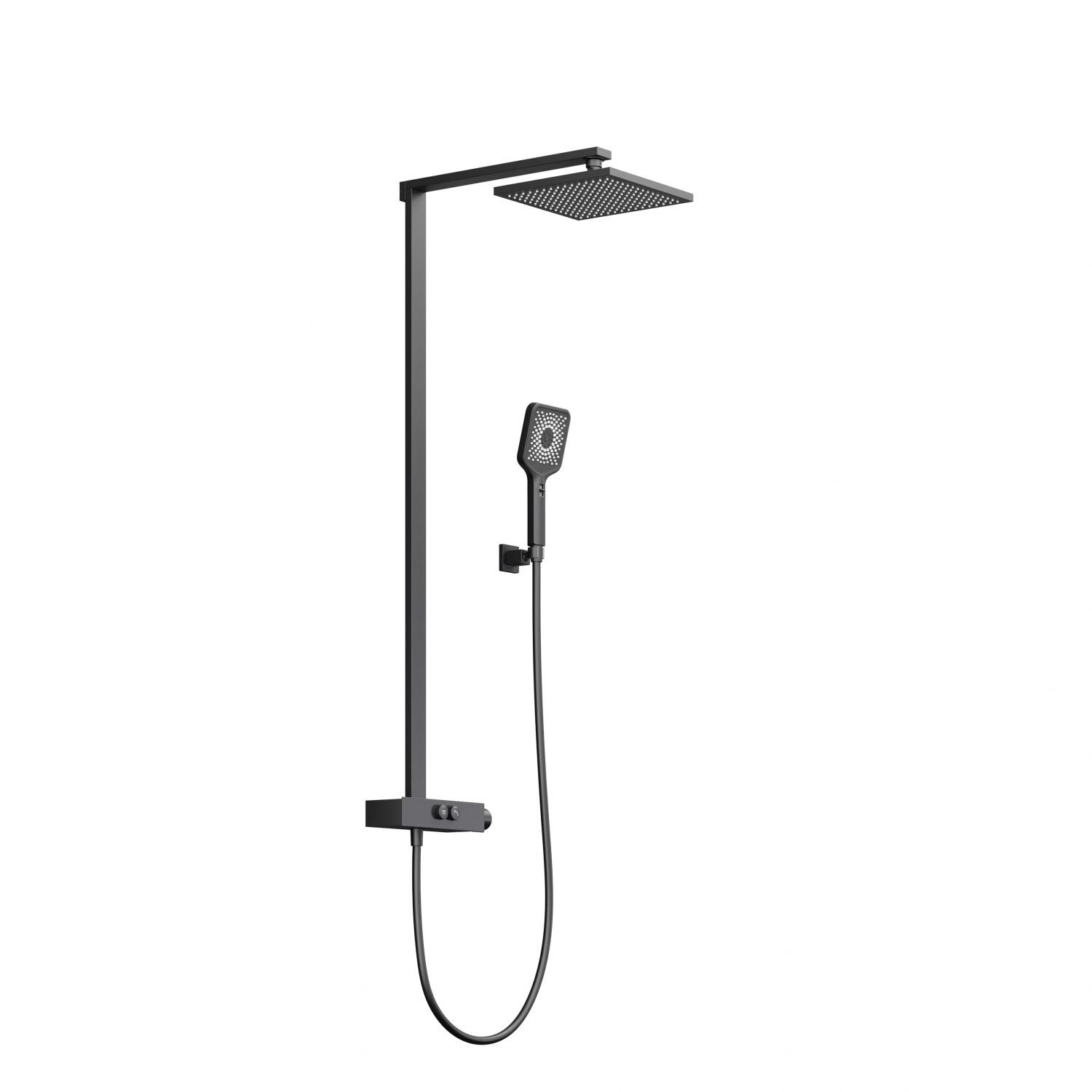 Steinberg Serie 390 Duschsystem, Thermostat, 2 Verbraucher, Pushtronic, Regenbrause, Handbrause, 3902750S von Steinberg