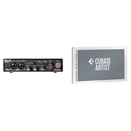 Steinberg UR24C 2 x 4 USB 3.0 Audio-Interface + Cubase Artist 13 Upgrade für Cubase AI 12/13 (Studioanwendungen und Homerecording, 32-Bit/192 kHz Qualität, latenzfreies Monitoring mit DSP-Effekten) von Steinberg