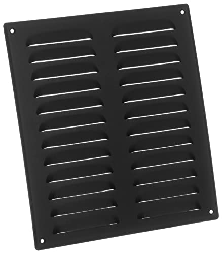 Steinberg14 Anthrazit 260x280mm Lüftungsgitter aus Stahlblech mit Insektenschutz - Wetterschutzgitter Zuluft Abluft Gitter von Steinberg14