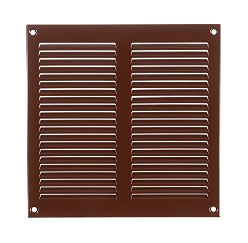 Steinberg14 Lüftungsgitter 200x200 mm - Braun Metall Belüftungsgitter mit Insektenschutz - Abluftgitter für Wand und Decke - Lüftungsabdeckung für Innen und Außen - Insektenschutzgitter von Steinberg14