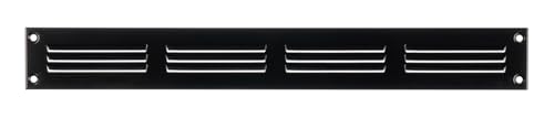Steinberg14 Lüftungsgitter 400x50 mm - Schwarz Metall Belüftungsgitter mit Insektenschutz - Abluftgitter für Wand und Decke - Lüftungsabdeckung für Innen und Außen - Insektenschutzgitter von Steinberg14
