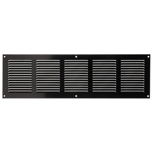 Steinberg14 Lüftungsgitter 500x150 mm - Schwarz Metall Belüftungsgitter mit Insektenschutz - Abluftgitter für Wand und Decke - Lüftungsabdeckung für Innen und Außen - Insektenschutzgitter von Steinberg14