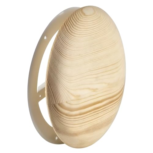 Steinberg14 Holz Tellerventil - 160mm Rund Lüftungsventil für Sauna - Universeller Zu- und Abluftdiffusor - Kiefernholz Abluft Zuluft Ventil - Verstellbarer Diffusor für Wand oder Decke von Steinberg14