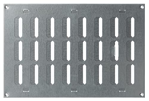 Steinberg14 Verzinkt 300x200mm Lüftungsgitter aus Metall mit Verschließbaren Lamellen - Rechteckig von Steinberg14