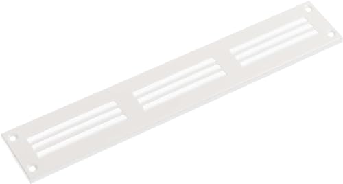 Weiß Lüftungsgitter 300x50mm Metall Abluftgitter Belüftung mit Insektenschutzgitter - Abluft Gitter von Steinberg14