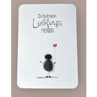 Karte Handgeschrieben - Lieblingsmensch Personalisiert Liebe Geschenk Valentinstag Freundschaft Ich Liebe Dich Partnerschaft von Steinbildmanufaktur