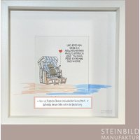 Steinbild - Und Jedes Mal Wenn Ich Abschied Personalisiert Freundschaft Geschenk Strandkorb Ostsee-Nordsee Strand Möwe Paar Steinbild - Und Jedes Mal Wenn Ich Abschied Personalisiert Freundschaft Geschenk Strandkorb Ostsee-Nordsee Strand Möwe Paar von Steinbildmanufaktur